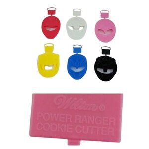 Vintage Wilton Power Rangers  Cookie Cutters Full Set 6 Originals 1990s